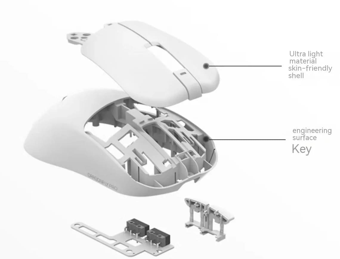 VGN Dragonfly F1 Moba Gaming Mouse - Lightweight 55g, 3 modes, PAW3395, Huano mouse wheel, Smart Speed, 4000Hz Polling rate 21 VGN Dragon Fly page pc 3
