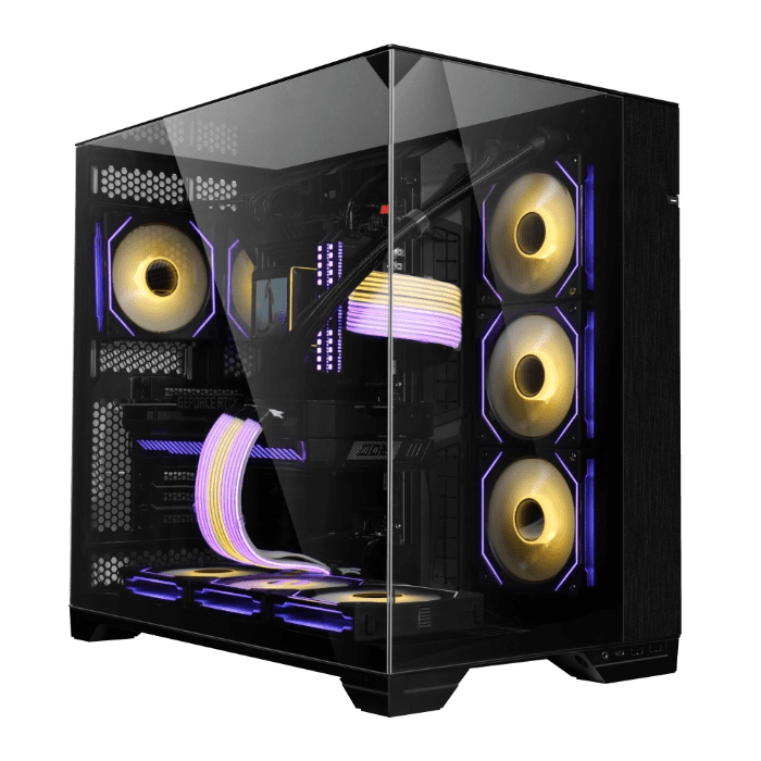 Lian Li O11 Vision Chrome Case - Aluminum, Steel, Tempered Glass ATX Mid Tower 40 O11 Vision 07