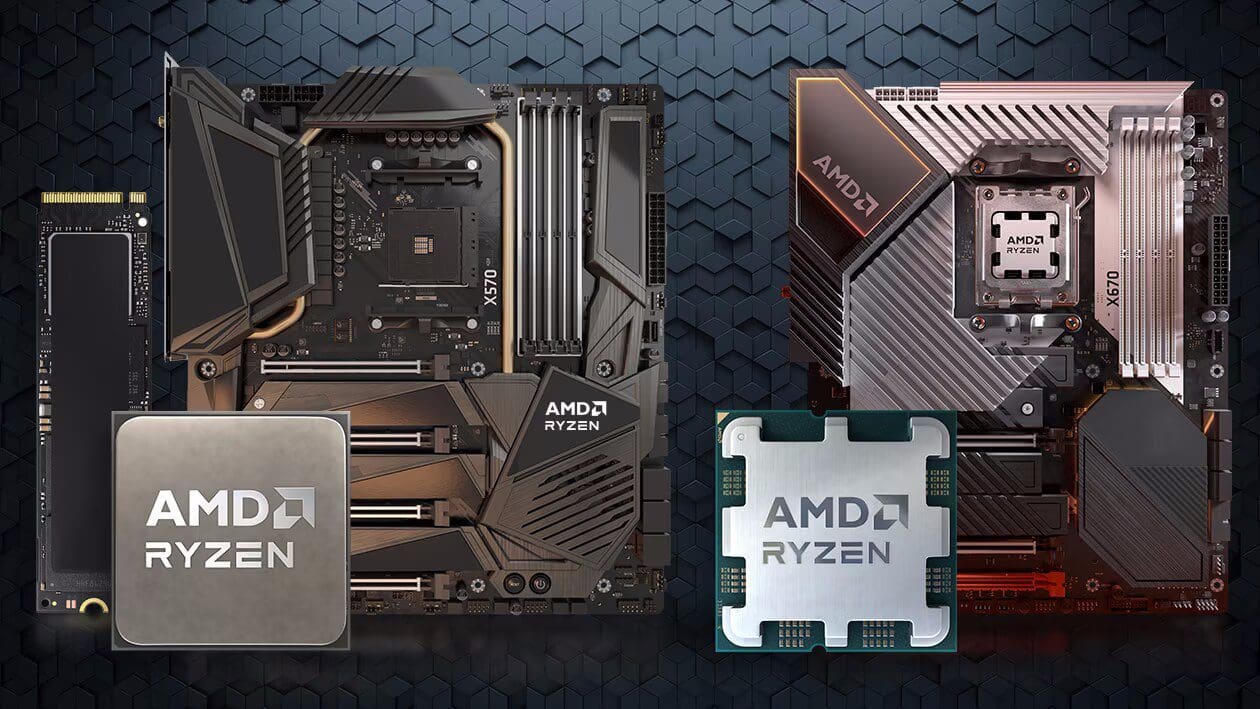 AMD Ryzen 5 8600G Processor - 6C12T, 4.3 GHz up to 5.0 GHz, AM5 Phoenix Zen 4, AMD Wraith Stealth, PCIe® 4.0, AMD RadeonTM 760M Graphics (8 Cus / 2800 MHz), AMD Ryzen™ AI 19 1536834 pcie 4 5 products collage 1260x 709 0