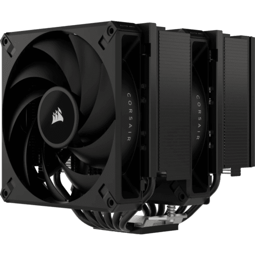CORSAIR A115 Twin Tower CPU Air Cooler - 2x 140mm AF140 ELITE fans, 6 heatpipes