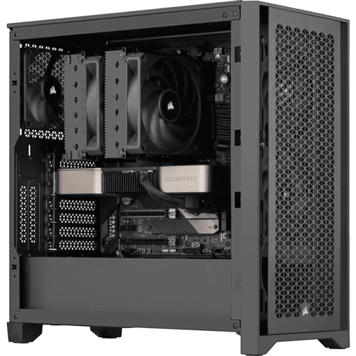 CORSAIR A115 Twin Tower CPU Air Cooler - 2x 140mm AF140 ELITE fans, 6 heatpipes