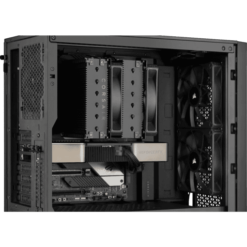 CORSAIR A115 Twin Tower CPU Air Cooler - 2x 140mm AF140 ELITE fans, 6 heatpipes