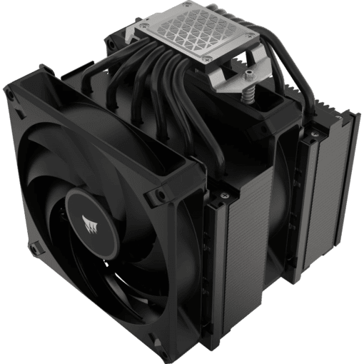 CORSAIR A115 Twin Tower CPU Air Cooler - 2x 140mm AF140 ELITE fans, 6 heatpipes