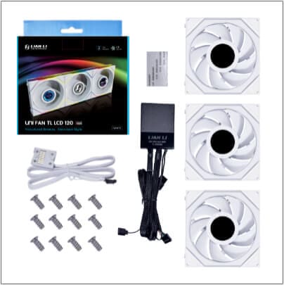 Lian Li UNI FAN TL LCD 140 Single Black Fan (14TLLCD1B) - 1x 140mm fans 61 lcd 00