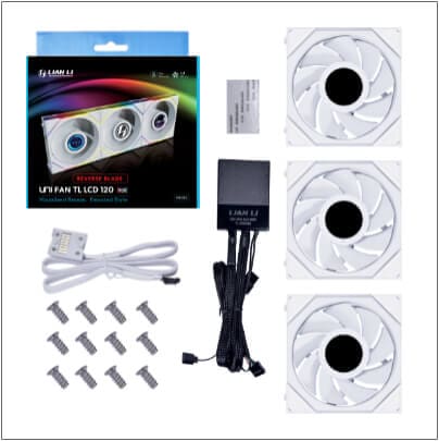Lian Li UNI FAN TL LCD 140 Single Black Fan (14TLLCD1B) - 1x 140mm fans 65 lcd 04