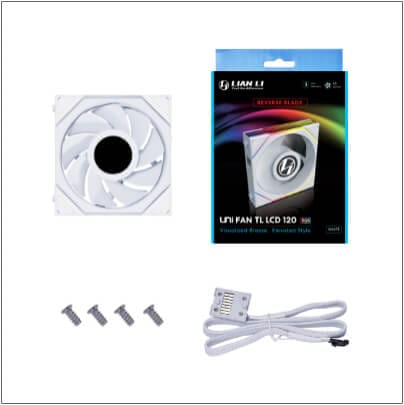 Lian Li UNI FAN TL LCD 140 Single Black Fan (14TLLCD1B) - 1x 140mm fans 67 lcd 06