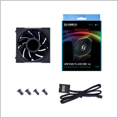 Lian Li UNI FAN TL LCD 140 Single Black Fan (14TLLCD1B) - 1x 140mm fans 68 lcd 07