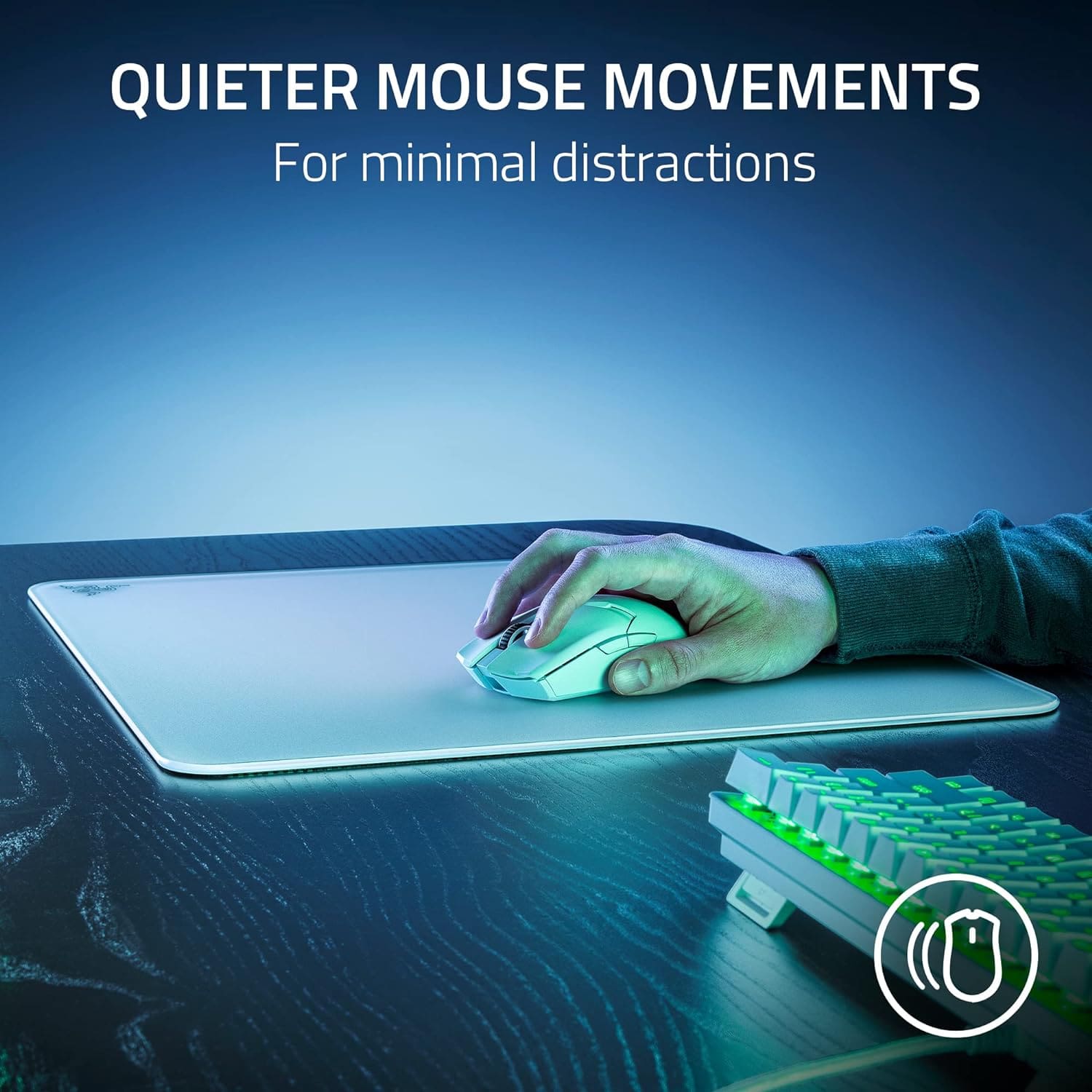 Razer Atlas Tempered Glass Gaming Mouse Mat - Black (450 x 400 x 5 mm) 37 Razer Atlas White page mb 5