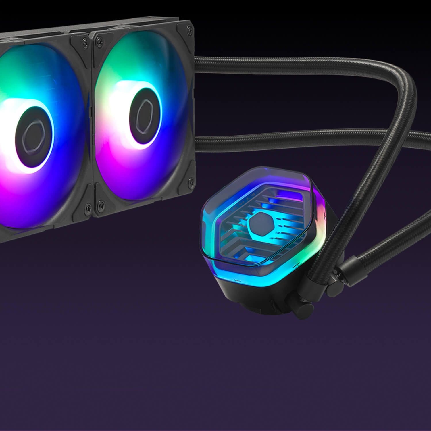 Cooler Master MASTERLIQUID 360 ATMOS ARGB Close-Loop AIO Liquid Cooling - Black, Customize Pump, Sickleflow Edge PWM Fans, 240mm Radiator, CryoFuze Cooling 97 MasterLiquid 240 Atmos 12