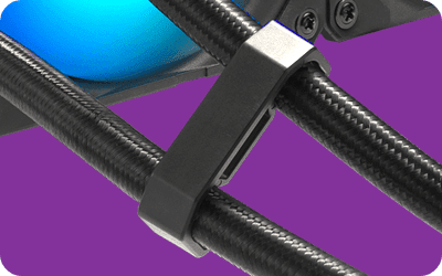 Cooler Master MASTERLIQUID 360 ATMOS ARGB Close-Loop AIO Liquid Cooling - Black, Customize Pump, Sickleflow Edge PWM Fans, 240mm Radiator, CryoFuze Cooling 73 ml atmos block13 icon1