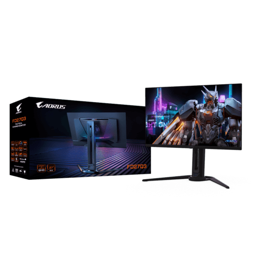 Gigabyte AORUS FO27Q3 OLED Monitor - 27-inch 1440p QD-OLED panel, QHD (2560 x 1440), 360Hz, 0.03ms GTG, 10 bits, 99% DCI-P3