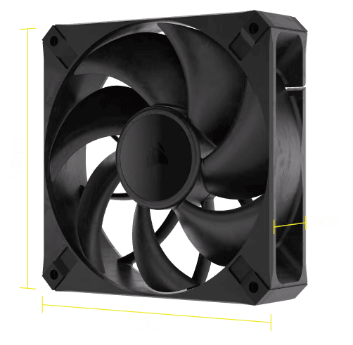 CORSAIR iCUE LINK RX120 RGB Triple Starter Kit White (CO-9051022-WW) Fans - 3x 120mm PWM Fan, iCUE LINK System Hub included 38 RX120 MAX panel9 image