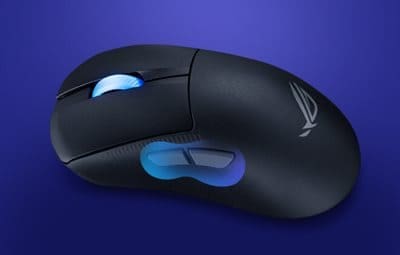 ASUS ROG Keris II Ace AimPoint Pro Black Gaming Mouse - 54g, Wireless 2.4GHz RF, Bluetooth 5.1, Wired USB 2.0, 42K dpi ROG AimPoint Pro optical sensor 27 maxsize400x500 2