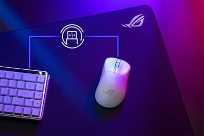 ASUS ROG Keris II Ace AimPoint Pro Black Gaming Mouse - 54g, Wireless 2.4GHz RF, Bluetooth 5.1, Wired USB 2.0, 42K dpi ROG AimPoint Pro optical sensor 41 maxsize400x500 7