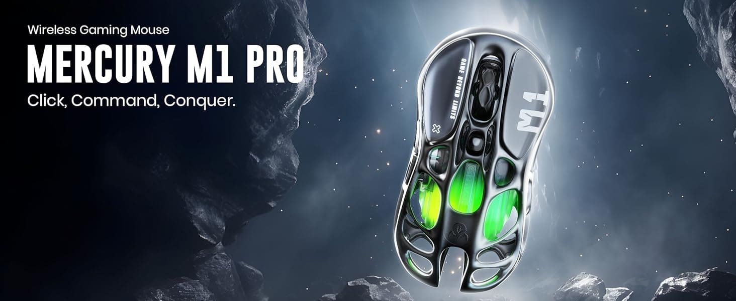 GravaStar Mercury M1 Pro Gunmetal Gray Wireless Gaming Mouse 16 GravaStar Mercury M1 Pro Wireless Gaming Mouse Gunmetal Grey page 3