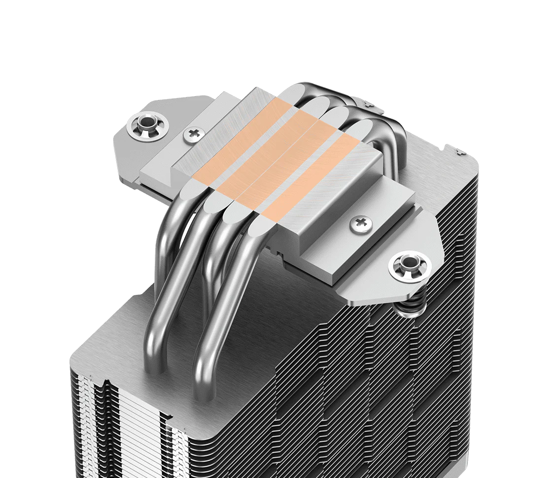 Deepcool AK400 DIGITAL WH CPU Air Cooler - White, 4 heatpipes, ARGB LED strips, 1x 120mm FK120 PWM fan, Intel LGA 1700/AMD AM5 Support 86 02 01 1