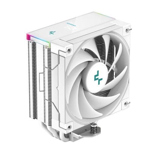 Deepcool AK400 DIGITAL WH CPU Air Cooler - White, 4 heatpipes, ARGB LED strips, 1x 120mm FK120 PWM fan, Intel LGA 1700/AMD AM5 Support