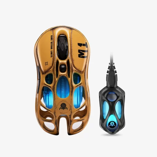 GravaStar Mercury M1 Pro Battle Worn Edition Wireless Gaming Mouse - Yellow