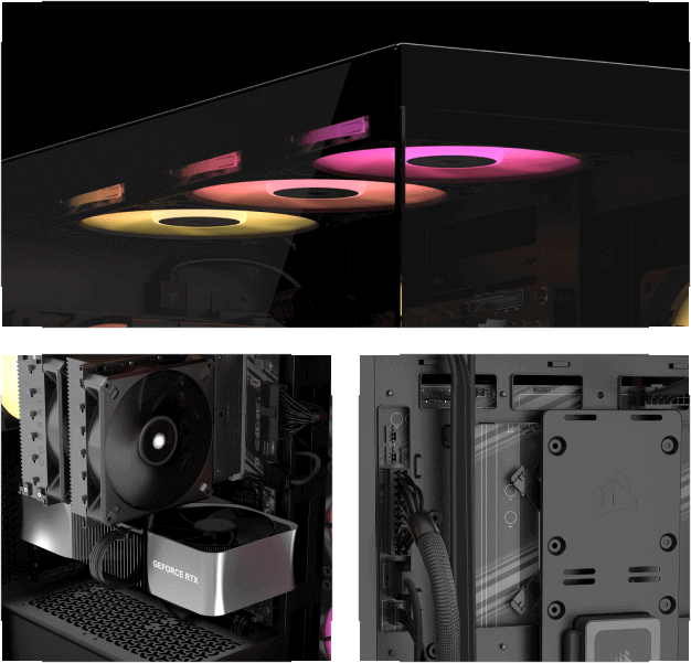 CORSAIR 3500X Black Mid-Tower Glass PC Case - Mid-Tower, Reverse Connection Motherboard Compatible 22