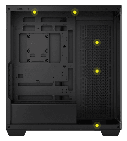 CORSAIR 3500X Black Mid-Tower Glass PC Case - Mid-Tower, Reverse Connection Motherboard Compatible 34