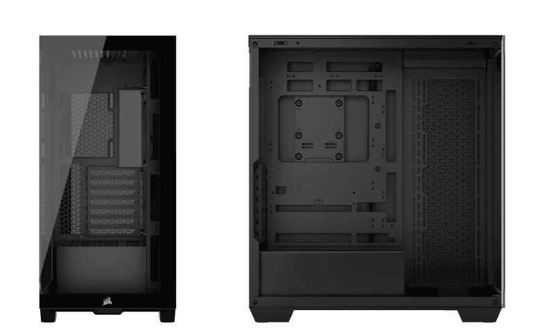 CORSAIR 3500X Black Mid-Tower Glass PC Case - Mid-Tower, Reverse Connection Motherboard Compatible 31