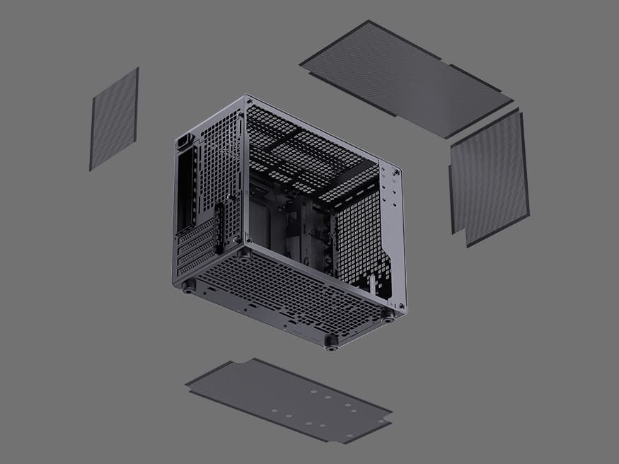 Jonsbo Z20 Black Mini Case - Micro-ATX, Detachable Carrying handle, support 240 AIO 92 202312833602