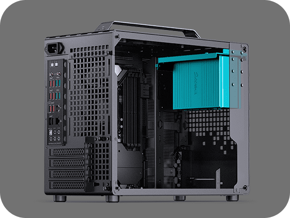 Jonsbo Z20 Black Mini Case - Micro-ATX, Detachable Carrying handle, support 240 AIO 67 202312963817