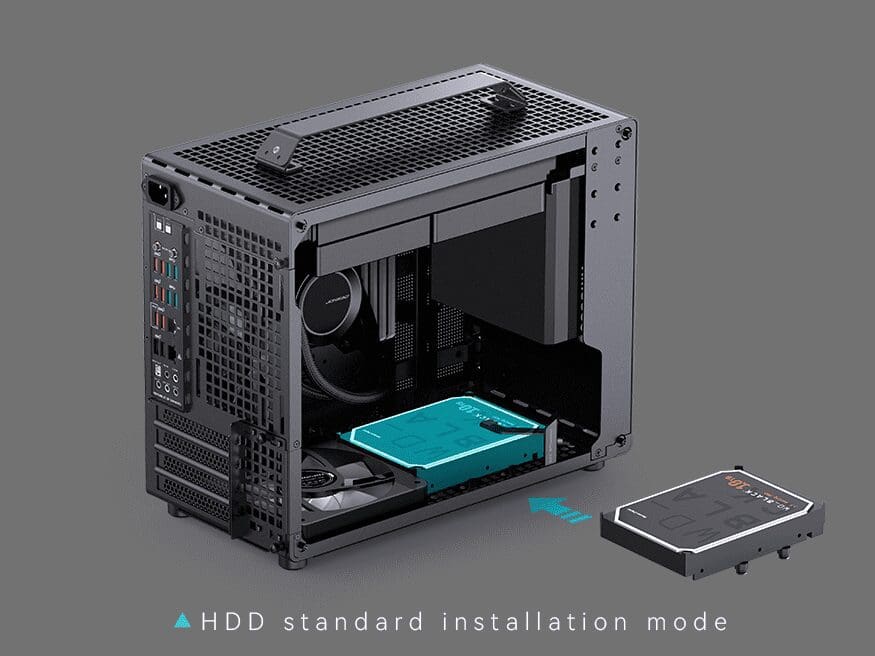 Jonsbo Z20 Black Mini Case - Micro-ATX, Detachable Carrying handle, support 240 AIO 87 20241567011