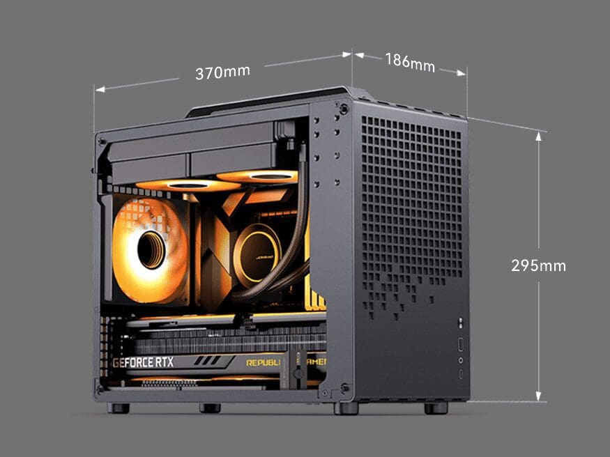 Jonsbo Z20 Black Mini Case - Micro-ATX, Detachable Carrying handle, support 240 AIO 72 202451150702