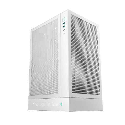DEEPCOOL CH170 Digital - White, vertical ITX Case