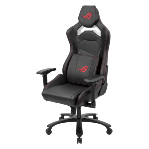 Asus ROG Chariot X Core Ergonomic Gaming Chair - Black, premium PU leather, 4D Armrest, rear hook