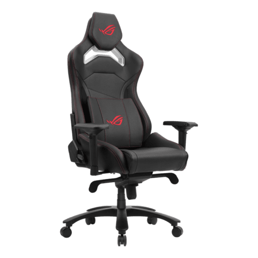 Asus ROG Chariot X Core Ergonomic Gaming Chair - Black, premium PU leather, 4D Armrest, rear hook