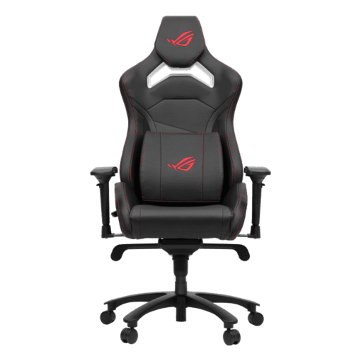 Asus ROG Chariot X Core Ergonomic Gaming Chair - Black, premium PU leather, 4D Armrest, rear hook