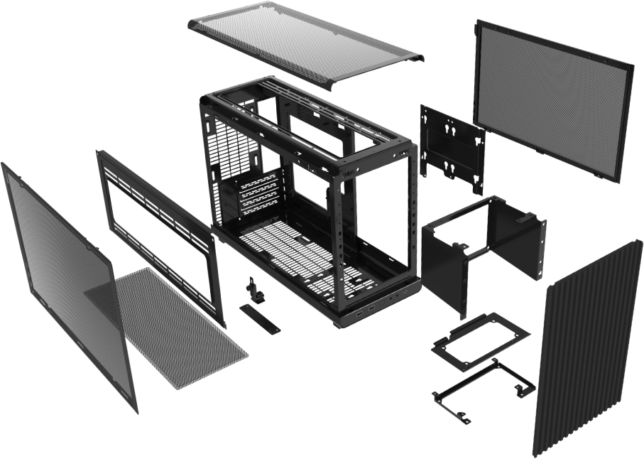 Lian Li DAN A3-mATX - Black, M-ATX mesh Case 28 a3 h 008