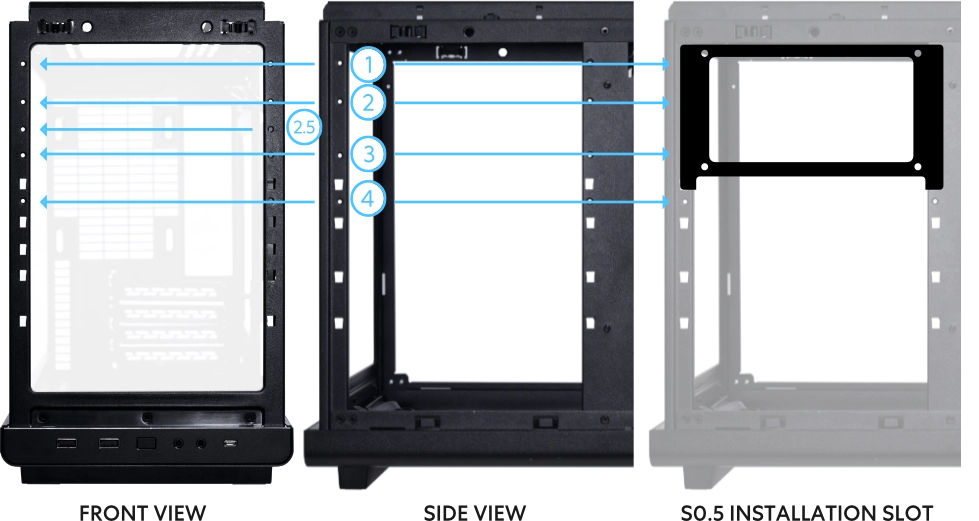 Lian Li DAN A3-mATX - Black, M-ATX mesh Case 33 a3 h 013