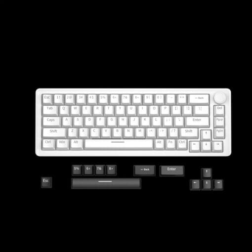 Furycube E68 Full Aluminium Gaming Keyboard - 68 Keys, 3 modes, Hotswap, North facing RGB, Nano Coated