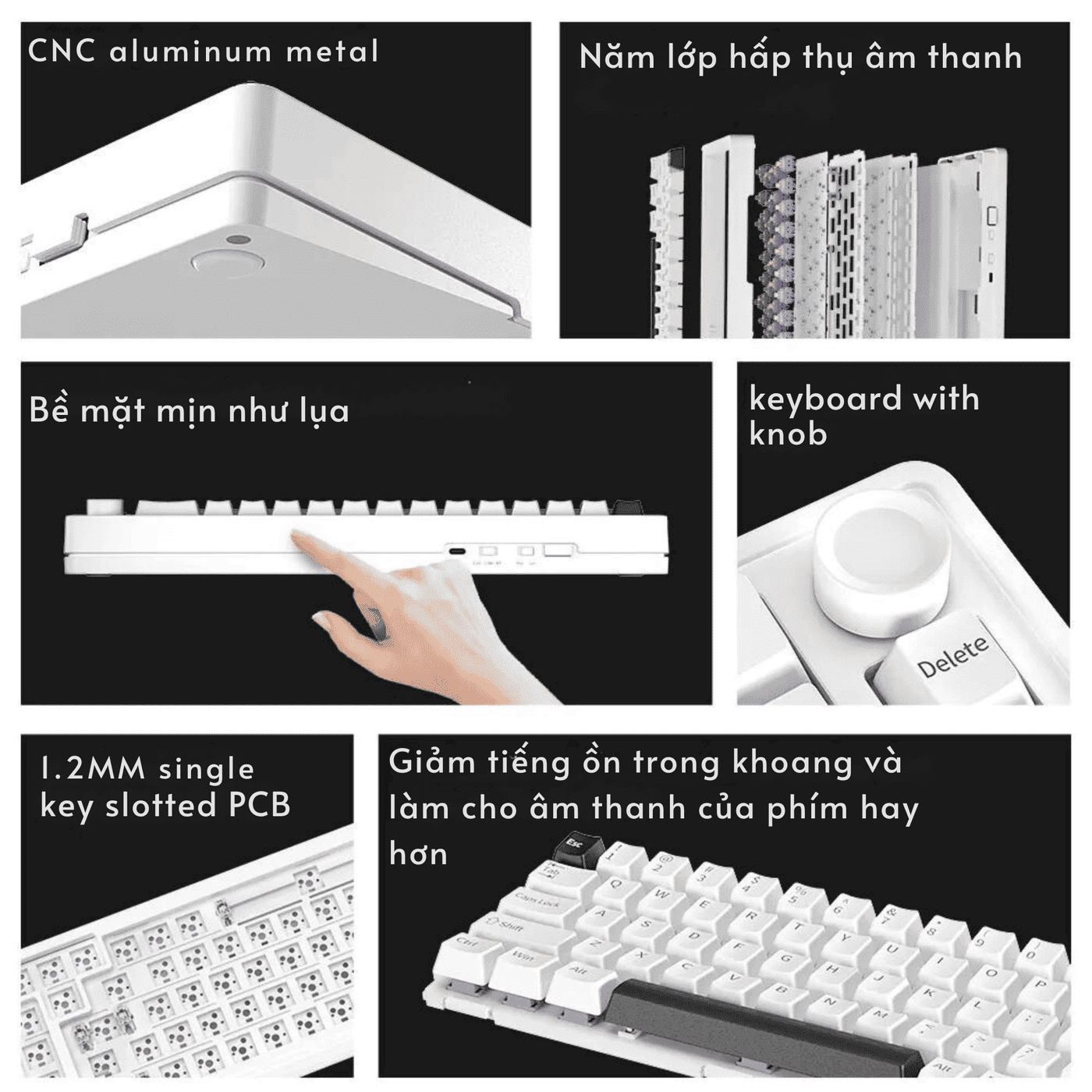 Furycube E68 Full Aluminium Gaming Keyboard - 68 Keys, 3 modes, Hotswap, North facing RGB, Nano Coated 11 Furycube E68 page 2