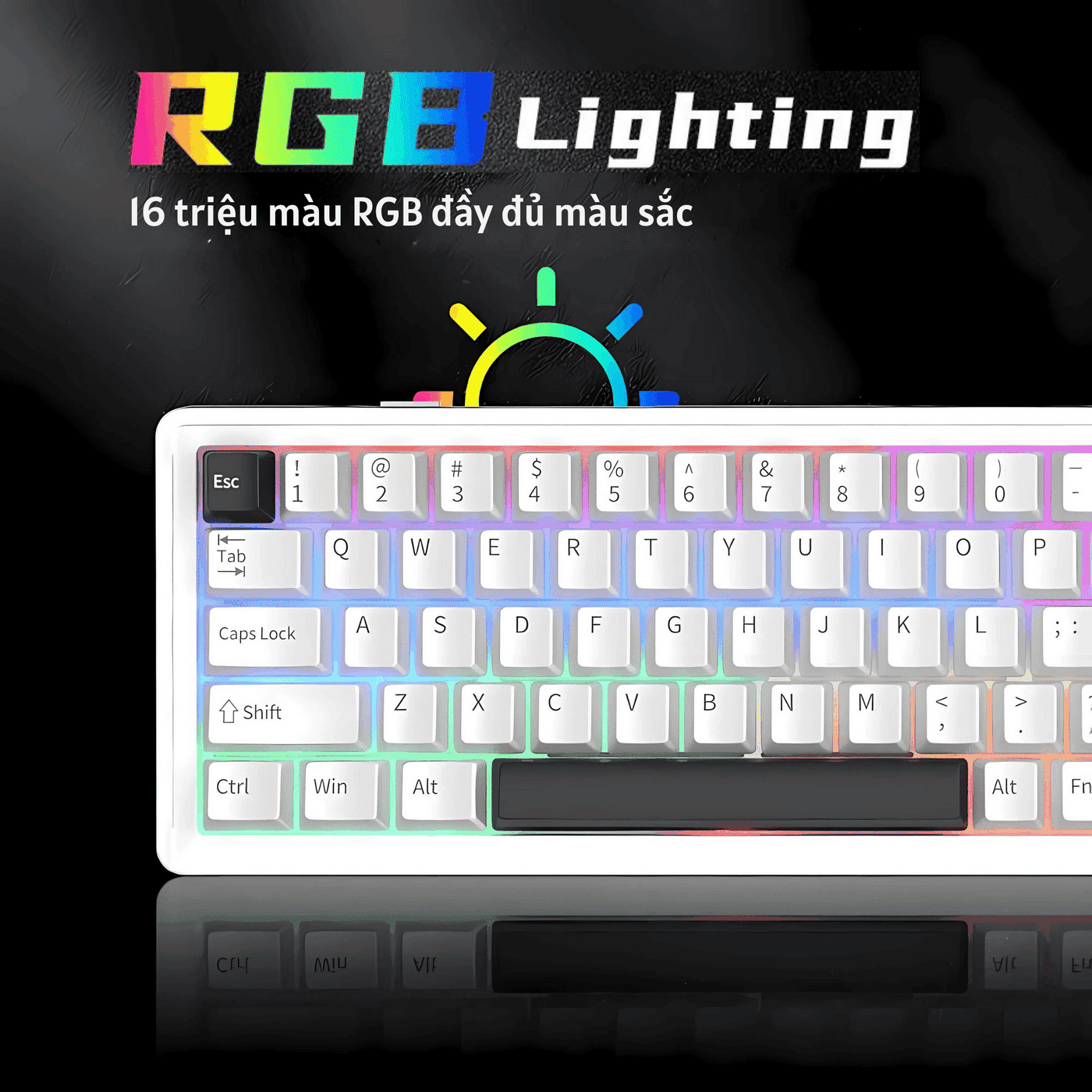 Furycube E68 Full Aluminium Gaming Keyboard - 68 Keys, 3 modes, Hotswap, North facing RGB, Nano Coated 14 Furycube E68 page 5