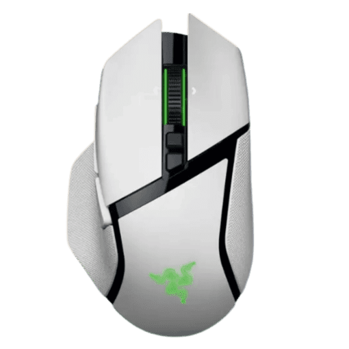 Razer Basilisk V3 Pro 35K Wireless Gaming Mouse - White, 35000 DPI, Chroma RGB, HyperScroll Tilt Wheel