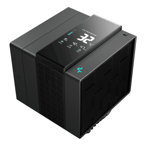 Deepcool DEEPCOOL ASSASSIN IV VC VISION CPU Air Cooler - Black, 7 Heatpipes, Dual Tower, Quad-Segmented Digital Display