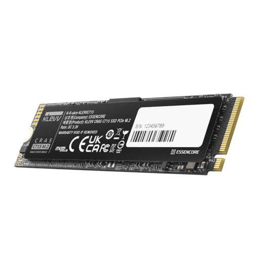 SSD KLEVV CRAS C715 512GB SSD - M.2 2280 NVMe PCIe Gen3x4, Read 3200 MB/s, Write 2000 MB/s