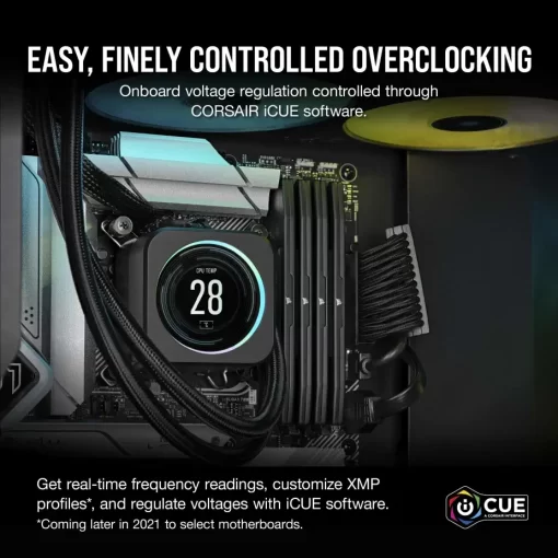 CORSAIR Vengeance Black 16GB Memory Kit - 16GB (1x16GB) 5200MHz C40 1.25V DDR5 (CMK16GX5M1B5200C40)