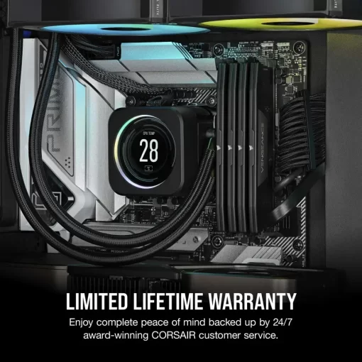 CORSAIR Vengeance Black 16GB Memory Kit - 16GB (1x16GB) 5200MHz C40 1.25V DDR5 (CMK16GX5M1B5200C40)