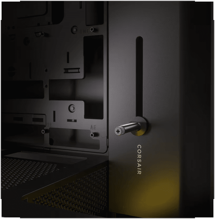 CORSAIR FRAME 4000D RS ARGB Black Modular Mid Tower PC Case - Tempered Glass, 3x RS120 ARGB fans 30