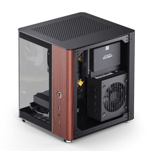 JONSBO TK-0 Separated Cabinet ITX Case Mini Tower Case - 270° Dual-Curved Glass