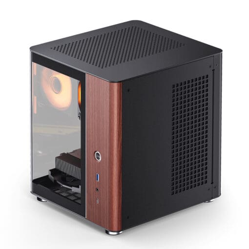 JONSBO TK-0 Separated Cabinet ITX Case Mini Tower Case - 270° Dual-Curved Glass