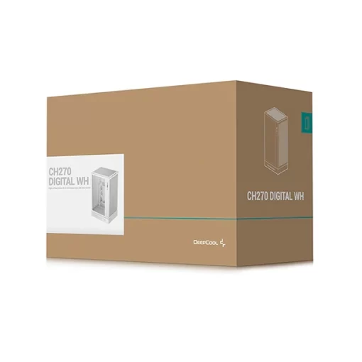 DEEPCOOL CH270 Digital WH - White, Vertical M-ATX Case