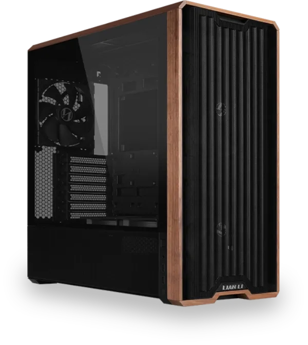 Lian Li LANCOOL 217 White Case - 170mm ARGB front fans, wood panels, USB Type-C Port, Tempered Glass Side Panel 22 217 01