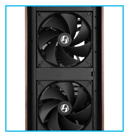 Lian Li LANCOOL 217 White Case - 170mm ARGB front fans, wood panels, USB Type-C Port, Tempered Glass Side Panel 26 217 05a