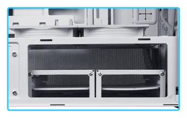 Lian Li LANCOOL 217 White Case - 170mm ARGB front fans, wood panels, USB Type-C Port, Tempered Glass Side Panel 33 217 11